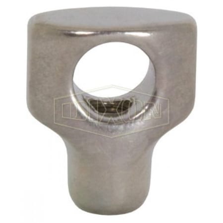 Dixon Mini-Cross Hole Wing Nut, Suitable For Use w/ 1/2 to 3/4 in Clamps, 5/16-18, 304 SS 13WNXM